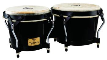 Supremo Series Black Finish Bongos: 7 inch. & 8-1/2 inch. (TY-00755110)