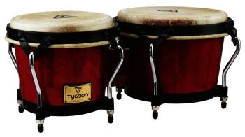 Supremo Series Red Finish Bongos: 7 inch. & 8-1/2 inch. (TY-00755111)