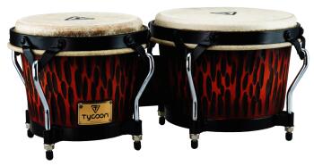 Supremo Series Chiseled Orange Finish Bongos: 7 inch. & 8-1/2 inch. (TY-00755113)