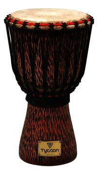 Hand-Carved Chiseled Orange Series Djembe (10 inch.) (TY-00755177)