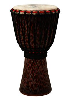 Hand-Carved Chiseled Orange Series Djembe (12 inch.) (TY-00755178)