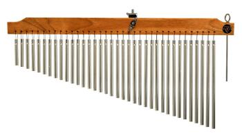 36 Chrome Chimes With Natural Finish Wood Bar (TY-00755643)