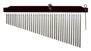 36 Chrome Chimes with Brown Finish Wood Bar (TY-00755644)