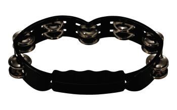 Black Hand Held Plastic Tambourine (Steel Jingles) (TY-00755531)
