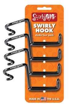 The SwirlyHook: Accessory Holder for 1/2 inch. Tubing - Four-Pack (SW-00123402)