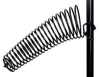 The SwirlyShtick: Drum Stick Holder for 1 inch. Tubing - Black Left-Si (SW-00123403)