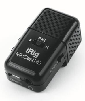 iRig Mic Cast HD: Podcasting Dual-Sided Digital Voice Microphone (IK-00323142)