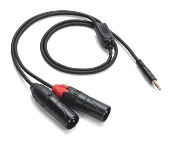 Tourtek Pro - 1/8 inch. TRS (Stereo) to Dual XLR (Male) Cable: 9' Brea (HL-00301339)