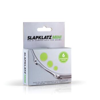 SlapKlatz Mini - 6 Gel Pads with Case: Alien Green Drum Damper Gels (HL-01109276)