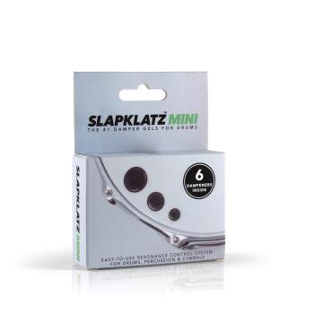 SlapKlatz Mini - 6 Gel Pads with Case: Black Drum Damper Gels (HL-01109277)