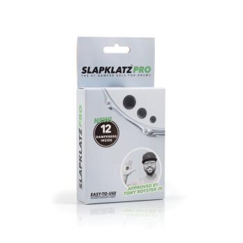 Slapklatz Pro - 12 Gel Pads with Pro Case: Black Drum Damper Gels (HL-01109281)