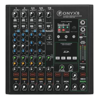 Onyx8 8-Channel Premium Analog USB Mixer (HL-01197772)