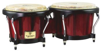 Artist Series Hand-Painted Red Finish Bongos: 7 inch. & 8-1/2 inch. (TY-00755118)