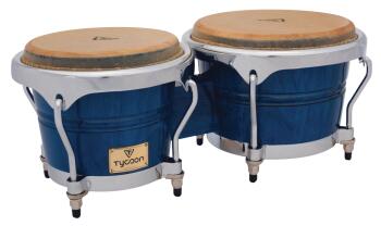 Concerto Series Blue Finish Bongos: 7 inch. & 8-1/2 inch. (TY-00755124)