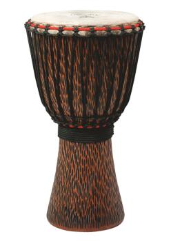 Hand-Carved Chiseled Orange Series Djembe (12 inch.) (TY-00755178)