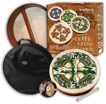 Celtic Cross Bodhrn: 18 inch. Bodhrn Gift Pack (HL-00634144)