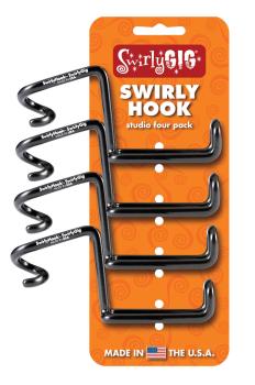 The SwirlyHook: Accessory Holder for 1/2 inch. Tubing - Four-Pack (HL-00123402)