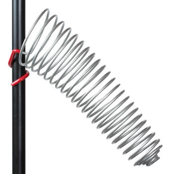 The SwirlyShtick: Drum Stick Holder for 1 inch. Tubing - Silver Right- (HL-00123406)