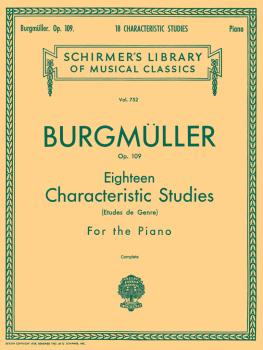 18 Characteristic Studies, Op. 109 (Schirmer Library of Classics Volum (HL-50256170)