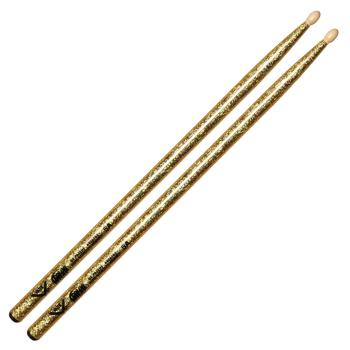 Color Wrap 5A Gold Sparkle Drum Sticks (HL-00256451)