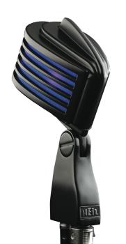 The Fin - Black Body/Blue LED: Retro-Styled Dynamic Cardioid Microphon (HL-00364927)