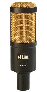 PR40 - Black/Gold: Large Diameter Studio Microphone with Black Body &  (HL-00365002)