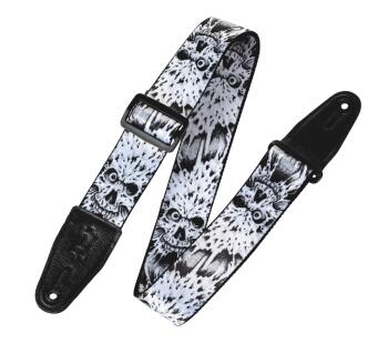 Polyester Guitar Strap - Zombie Skull: Print Series - 2 inch. Wide (HL-03719513)