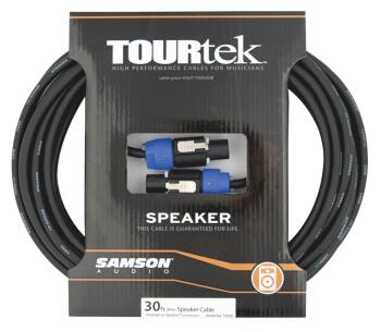 Tourtek Speaker Cables: 30-Foot Speaker Cable & 2 Speakon Connectors (SA-00140164)