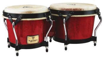 Supremo Series Red Finish Bongos: 7 inch. & 8-1/2 inch. (TY-00755111)