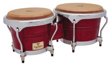 Concerto Series Red Finish Bongos: 7 inch. & 8-1/2 inch. (TY-00755123)