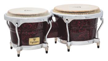 Concerto Series Red Pearl Finish Bongos: 7 inch. & 8-1/2 inch. (TY-00755126)