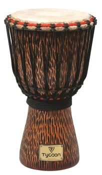 Hand-Carved Chiseled Orange Series Djembe (10 inch.) (TY-00755177)